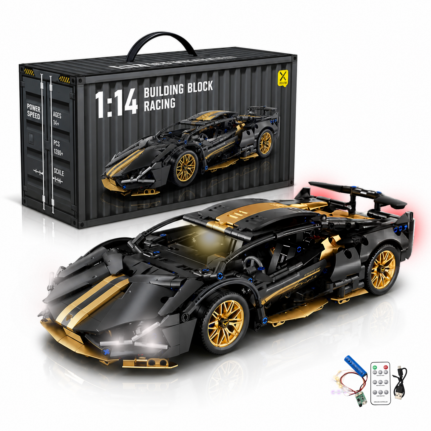 SuperBricks™  Technical Supercar Building Blocks - Lamborghini Sian