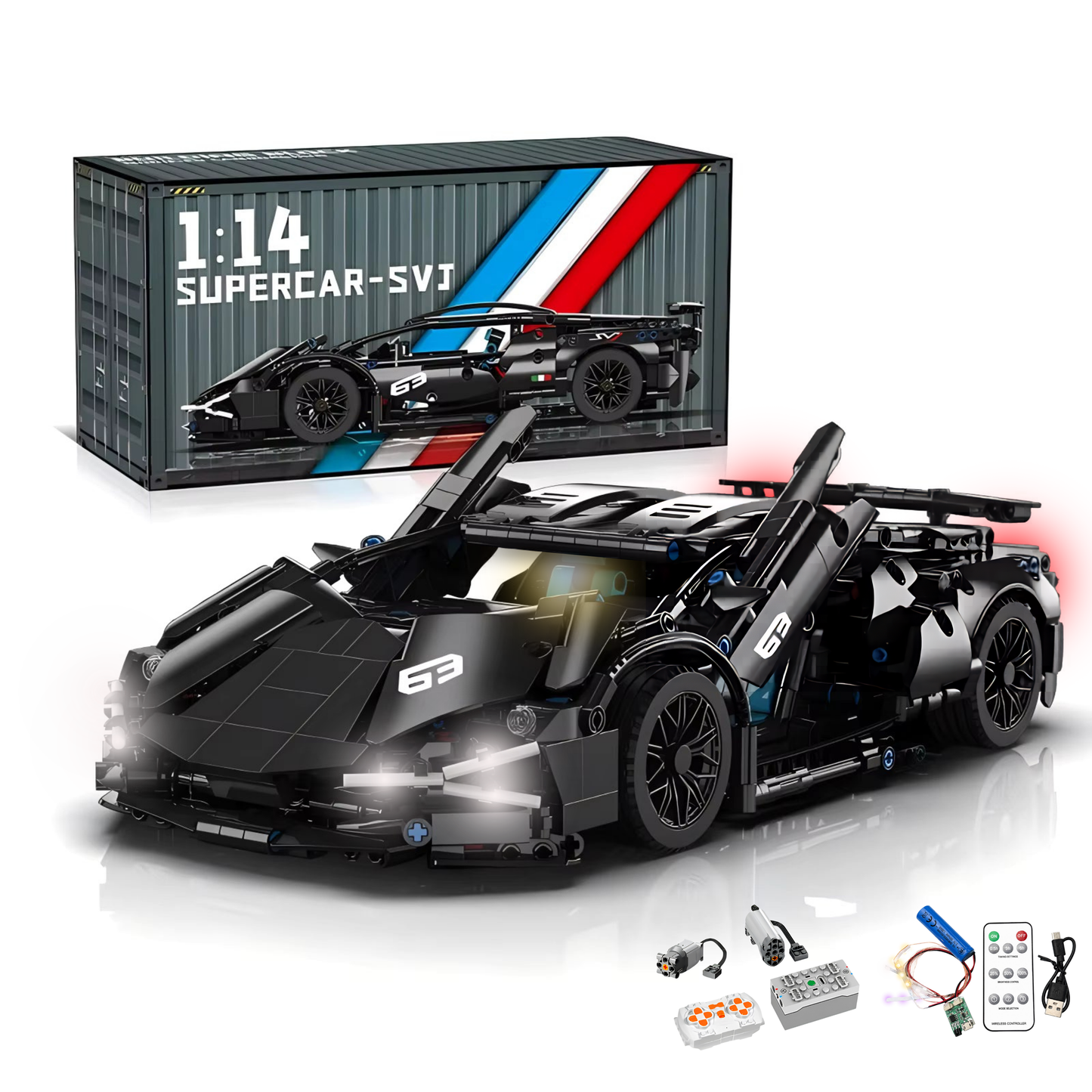SuperBricks™  Technical Supercar Building Blocks - Lamborghini Sian