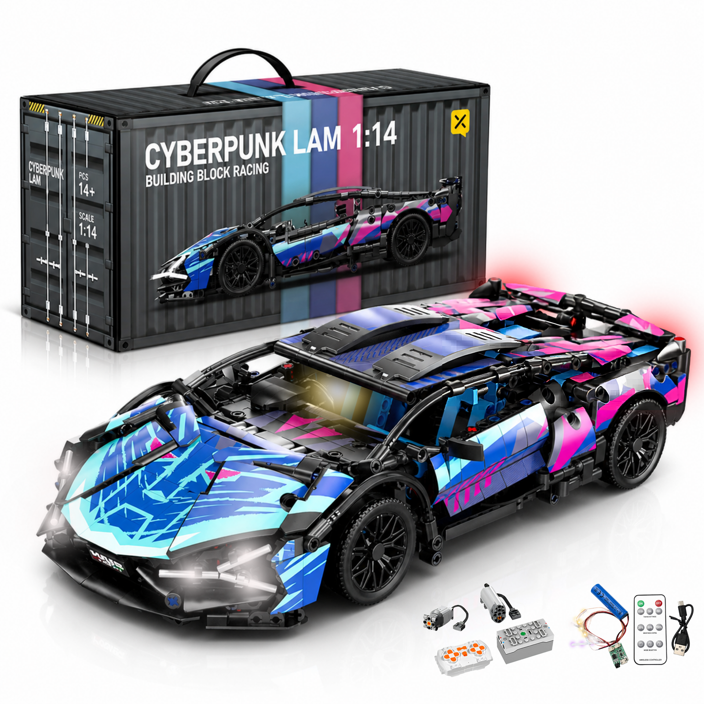 SuperBricks™  Technical Supercar Building Blocks - Lamborghini Sian