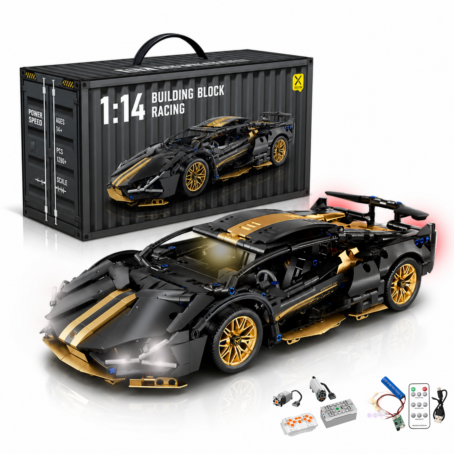 SuperBricks™  Technical Supercar Building Blocks - Lamborghini Sian