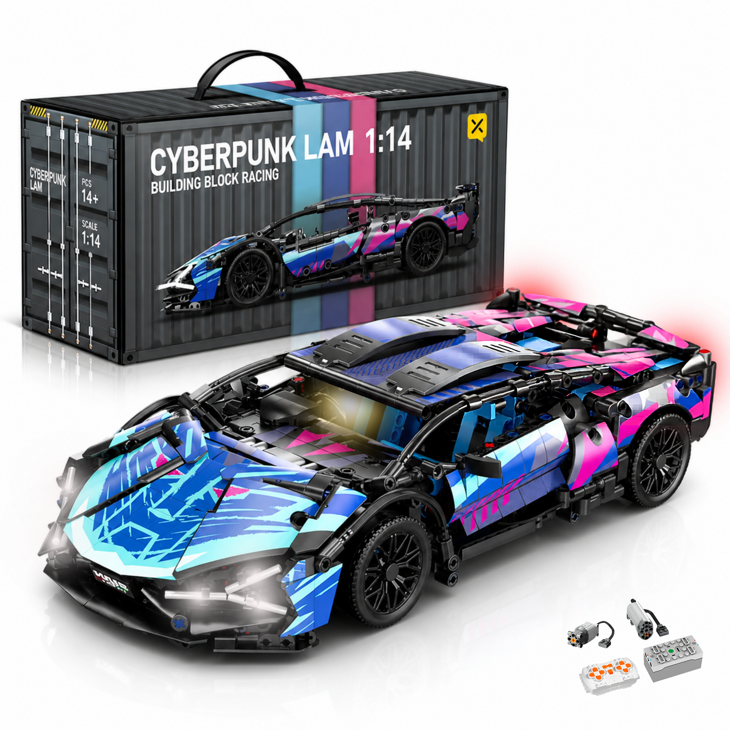 SuperBricks™  Technical Supercar Building Blocks - Lamborghini Sian